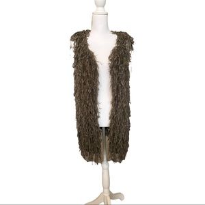 Sioni boho shaggy vest